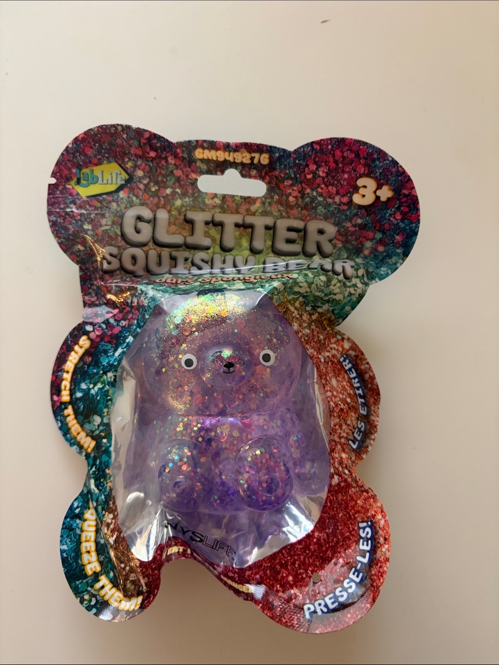 Trendy Brand New Purple Glitter Bear Sugar Squishy🔥
